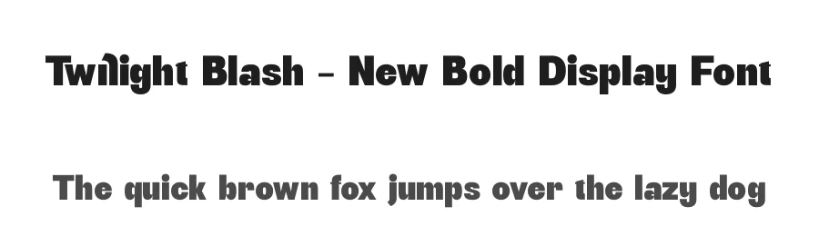 Twilight Blash – New Bold Display Font by timelesstype.co — Display Font