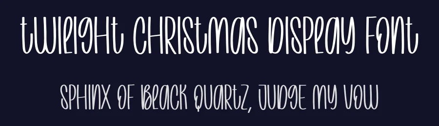 Twilight Christmas Display Font by creativeletter — Script Handwritten Font — thumbnail 2