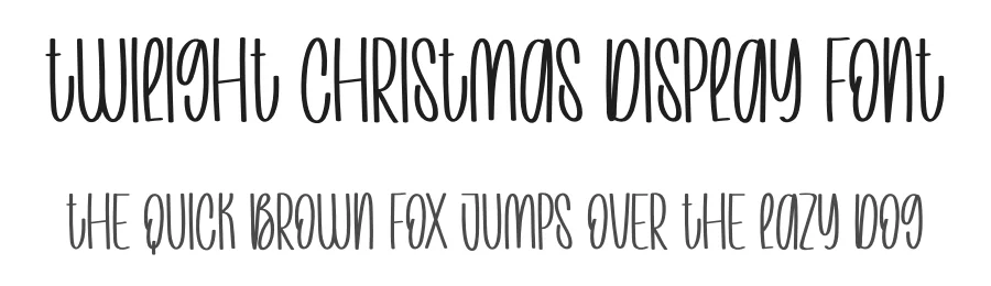 Twilight Christmas Display Font by creativeletter — Script Handwritten Font