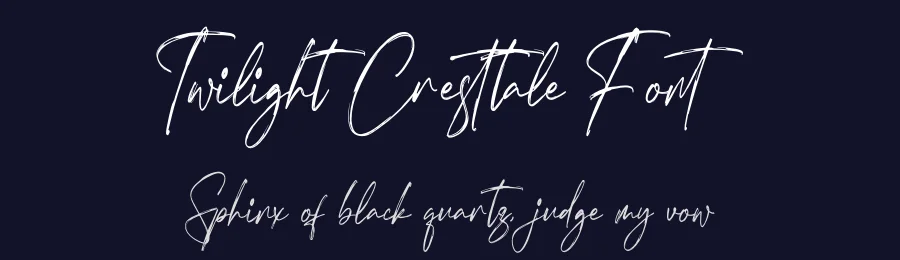 Twilight Cresttale Font by glorytype — Script Handwritten Font — thumbnail 2