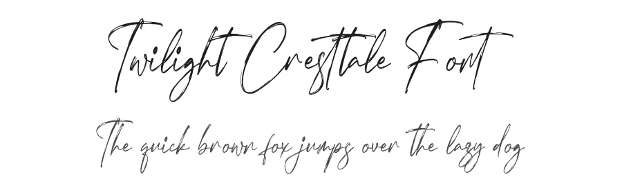 Twilight Cresttale Font by glorytype — Script Handwritten Font