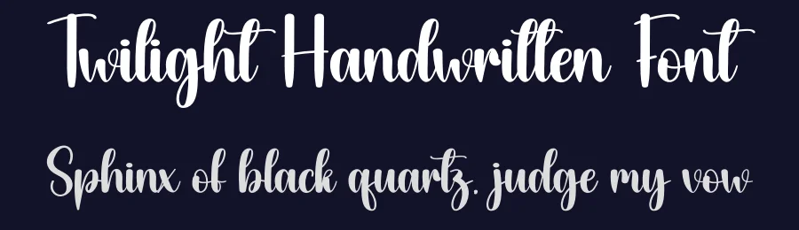 Twilight Handwritten Font by creativeletter — Script Handwritten Font — thumbnail 2
