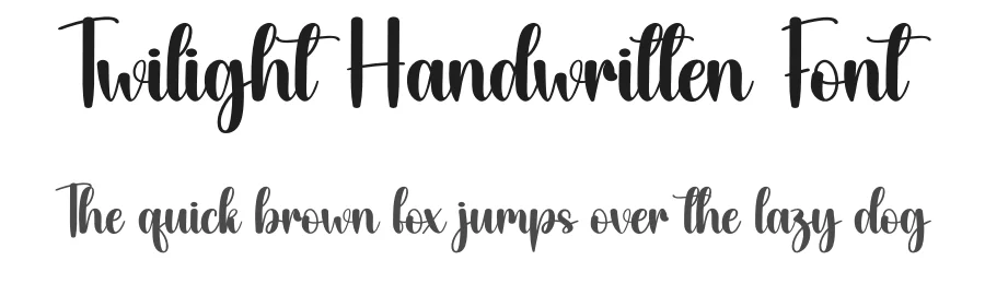 Twilight Handwritten Font by creativeletter — Script Handwritten Font
