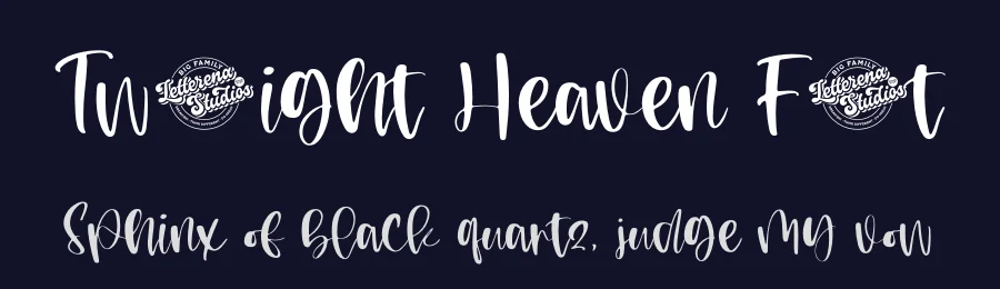 Twilight Heaven Font by letterenastudios — Script Handwritten Font — thumbnail 2
