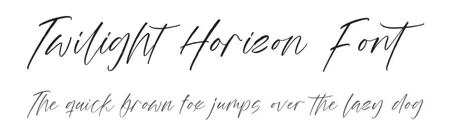 Twilight Horizon Font by Operatype.Co — Script Handwritten Font