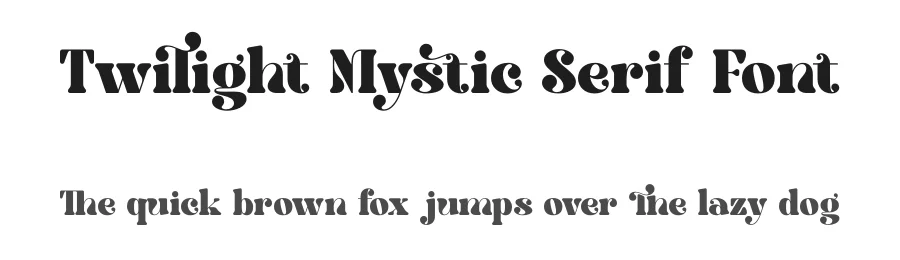 Twilight Mystic Serif Font by timelesstype.co — Serif Font