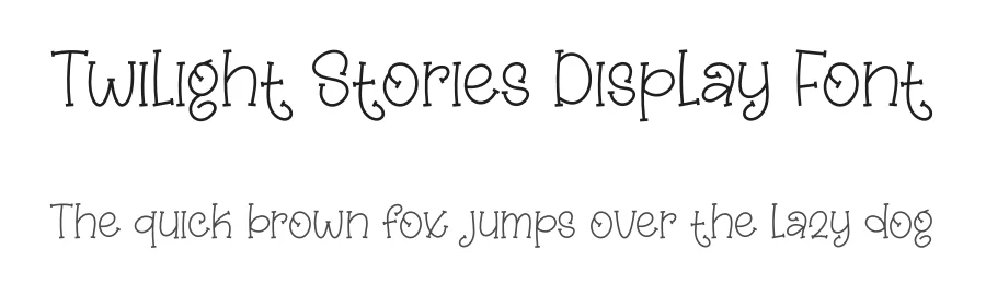 Twilight Stories Display Font by creativeletter — Display Font