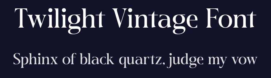 Twilight Vintage Font by timelesstype.co — Display Font — thumbnail 2
