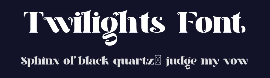 Twilights Font by mhdafifersya — Display Font — thumbnail 2