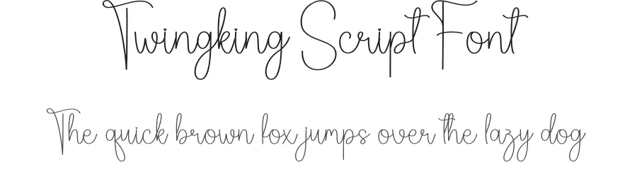 Twingking Script Font by andikastudio — Script Handwritten Font