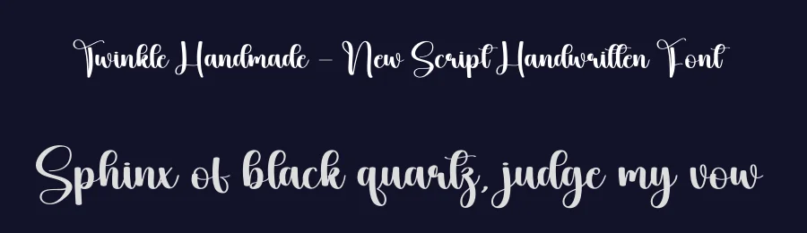 Twinkle Handmade – New Script Handwritten Font by creativeletter — Script Handwritten Font — thumbnail 2