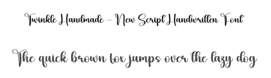 Twinkle Handmade – New Script Handwritten Font by creativeletter — Script Handwritten Font