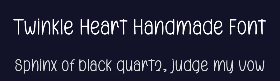 Twinkle Heart Handmade Font by freshtypeink — Display Font — thumbnail 2