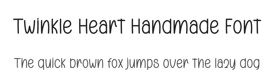 Twinkle Heart Handmade Font by freshtypeink — Display Font
