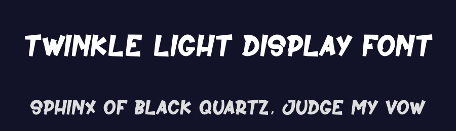 Twinkle Light Display Font by andikastudio — Display Font — thumbnail 2