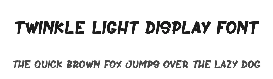 Twinkle Light Display Font by andikastudio — Display Font
