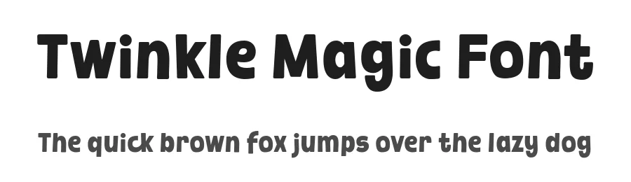 Twinkle Magic Font by Keithzo — Display Font
