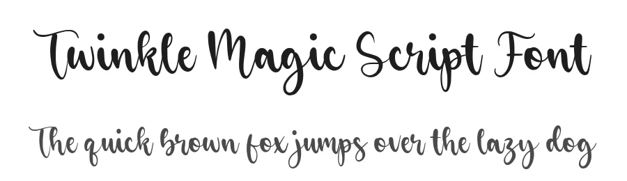 Twinkle Magic Script Font by balpirick — Script Handwritten Font