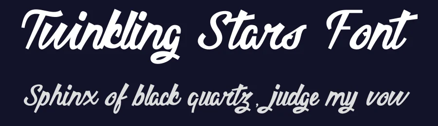Twinkling Stars Font by Marvadesign — Script Handwritten Font — thumbnail 2