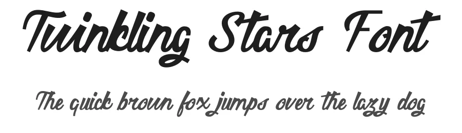 Twinkling Stars Font by Marvadesign — Script Handwritten Font