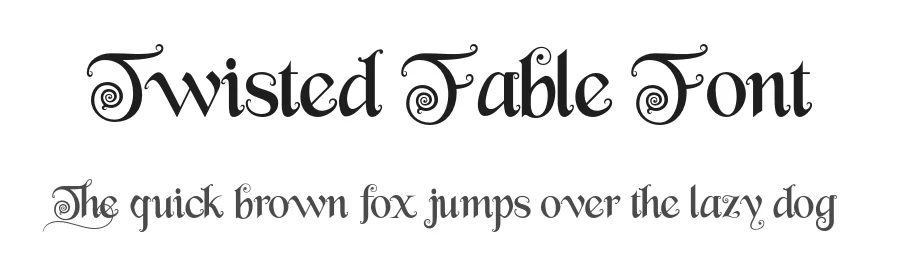Twisted Fable Font by HipFonts — Display Font