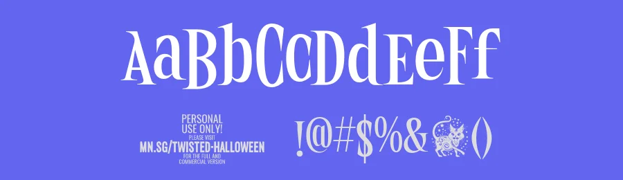 Twisted Halloween Font by Mans Greback — Display Font — thumbnail 3