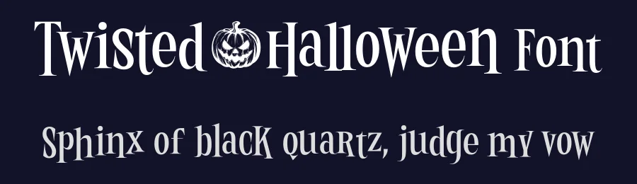 Twisted Halloween Font by Mans Greback — Display Font — thumbnail 2