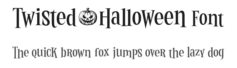 Twisted Halloween Font by Mans Greback — Display Font