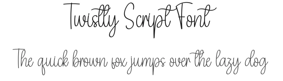 Twistly Script Font by creativeletter — Script Handwritten Font