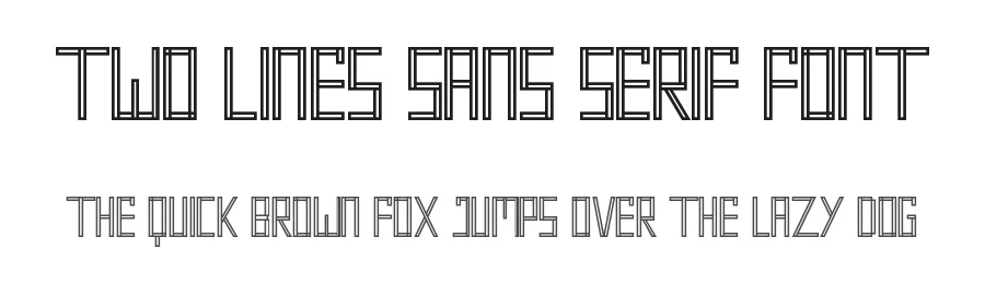 Two Lines Sans Serif Font by nihstudio — Sans Serif Font