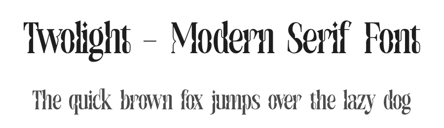 Twolight – Modern Serif Font by timelesstype.co — Display Font