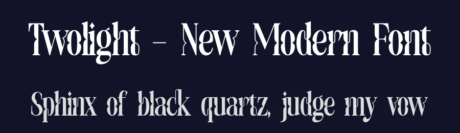 Twolight – New Modern Font by timelesstype.co — Display Font — thumbnail 2