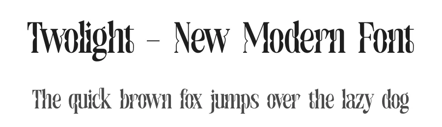 Twolight – New Modern Font by timelesstype.co — Display Font