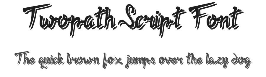 Twopath Script Font by edricstudio — Script Handwritten Font