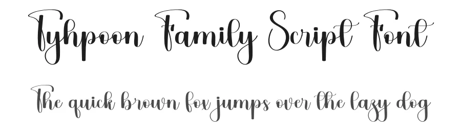 Tyhpoon Family Script Font by freshtypeink — Script Handwritten Font