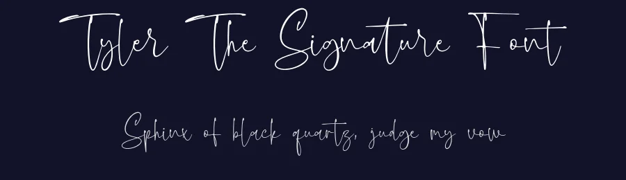 Tyler The Signature Font by Forberas Foundry — Script Handwritten Font — thumbnail 2