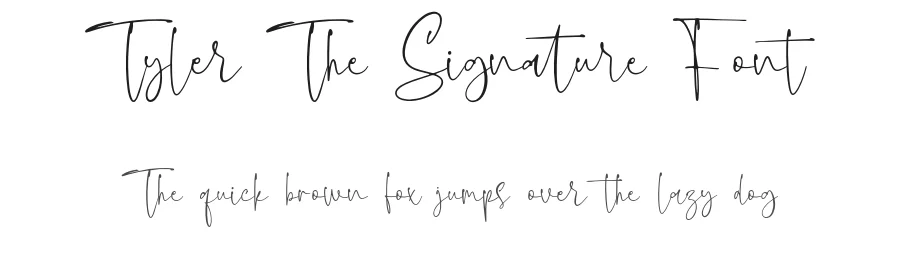 Tyler The Signature Font by Forberas Foundry — Script Handwritten Font