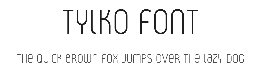 Tylko Font by MarcinCzuprynski โ Sans Serif Font