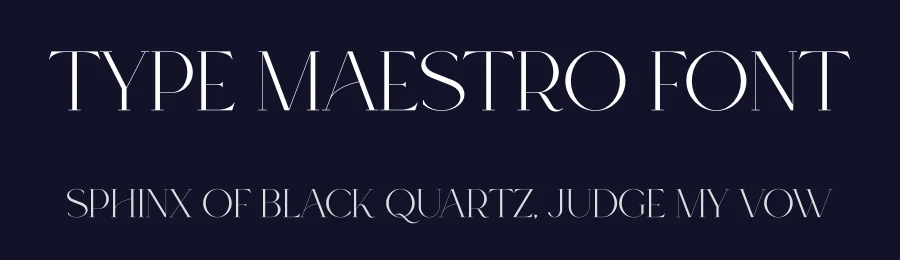 Type Maestro Font by vpcreativeshop — Serif Font — thumbnail 2