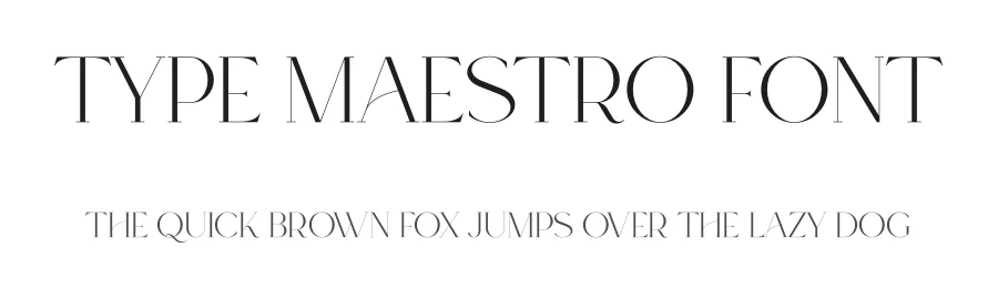 Type Maestro Font by vpcreativeshop — Serif Font