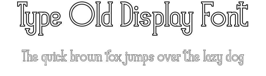 Type Old Display Font by nihstudio — Serif Font