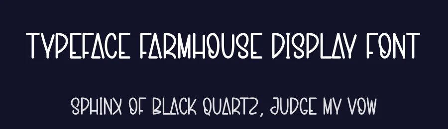 Typeface Farmhouse Display Font by andikastudio — Display Font — thumbnail 2