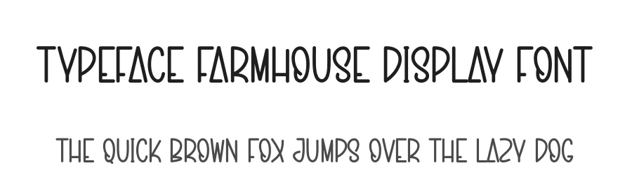 Typeface Farmhouse Display Font by andikastudio — Display Font