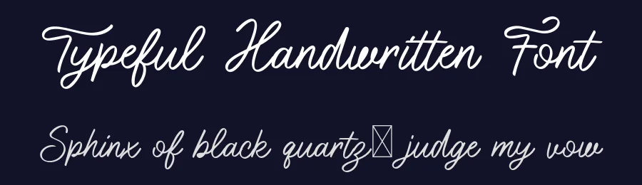 Typeful Handwritten Font by vpcreativeshop — Script Handwritten Font — thumbnail 2