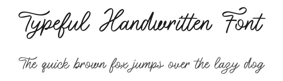 Typeful Handwritten Font by vpcreativeshop — Script Handwritten Font