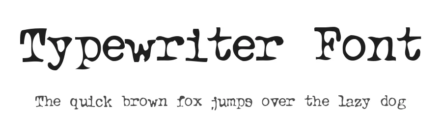 Typewriter Font by Fonthead Design — Display Font