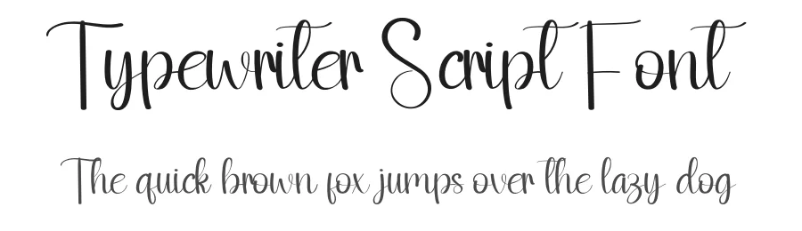 Typewriter Script Font by andikastudio — Script Handwritten Font