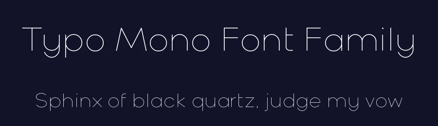 Typo Mono Font Family by studiotypo — Sans Serif Font — thumbnail 2