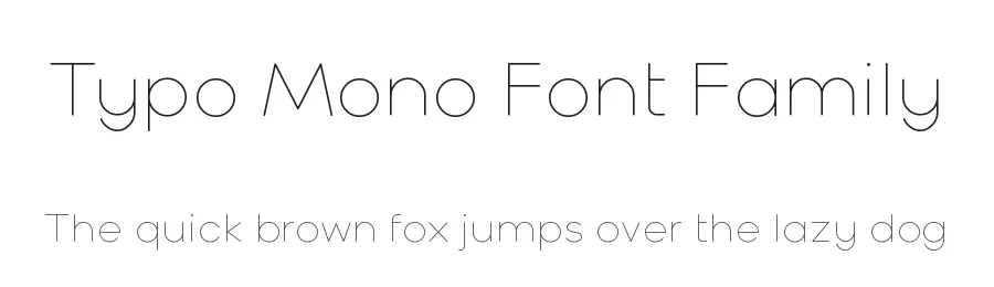 Typo Mono Font Family by studiotypo — Sans Serif Font