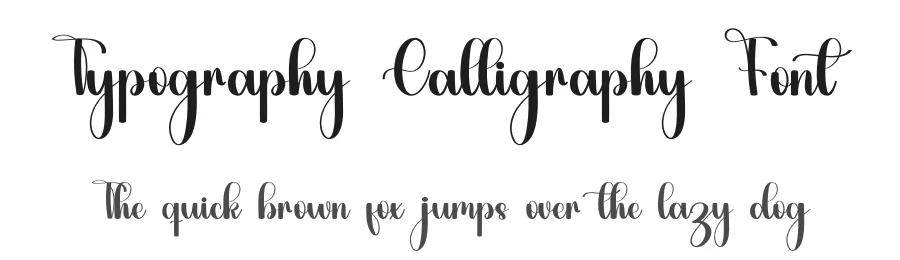Typography Calligraphy Font by inermediaSTUDIO — Script Handwritten Font